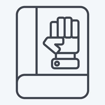 Icon Inauguration. related to Electiont symbol. line style. simple design editable vector