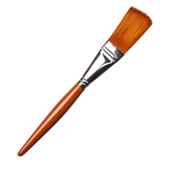 a paint brush on a transparent background png