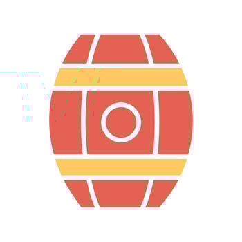 Wine Barrels Icon Design vector