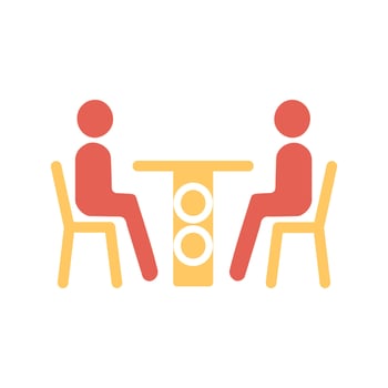 Family Dinner Icon Design vector