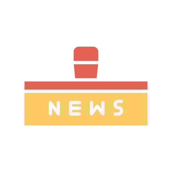 News Studio Icon Design vector