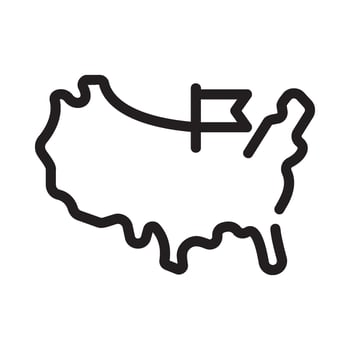 cactus Line Icon White Background vector