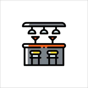 Bar icon, bar, bar counter, bar, bar counter, bar, bar counter, bar vector