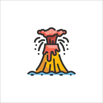 Volcano icon, volcano icon, volcano icon, volcano icon, volcano icon, volcano icon, vector
