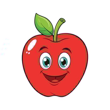 apple icon illustration with white background vector
