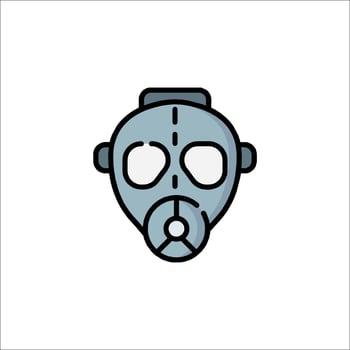 A gas mask icon on a white background vector