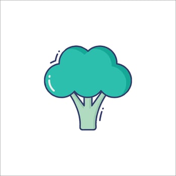 Broccoli icon illustration vector