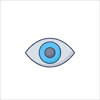 An eye icon on a white background vector