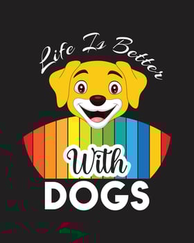T-shirt design for dog lover. Funny Dog t shirt design. Vintage Dog t-shirt design vector