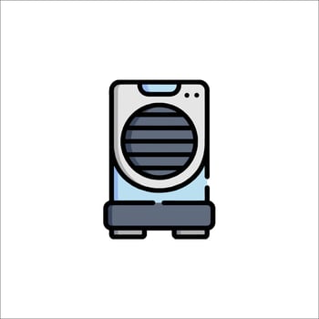 A small air conditioner icon on a white background vector