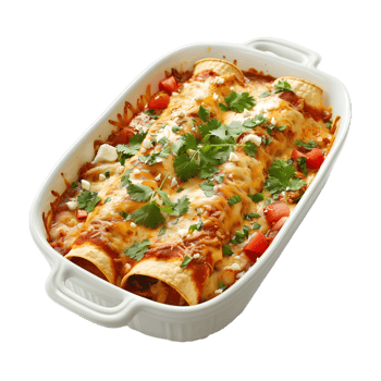 Traditional Mexican Cuisine Enchiladas Isolated for Food Art Projects png