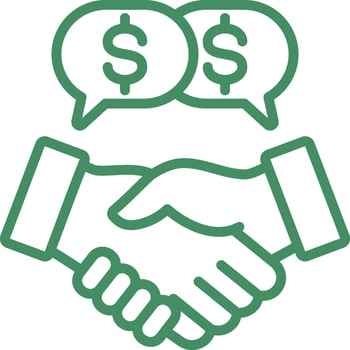 Negotiation Icon Element For Design vector