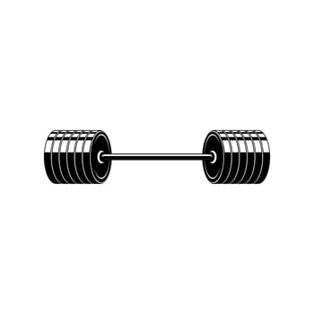 Barbell icon isolated on a white background. Barbell icon simple sign. Dumbbell icons. Barbell icon trendy and modern symbol for fitness, logos, websites, apps, templates, and businesses. vector