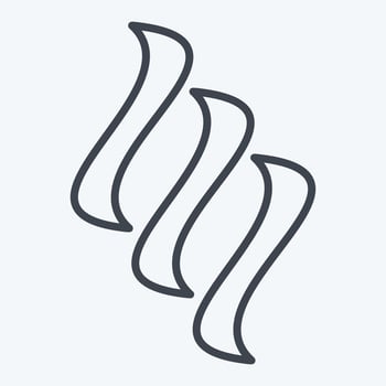 Icon Smoke. related to Air symbol. line style. simple design editable vector
