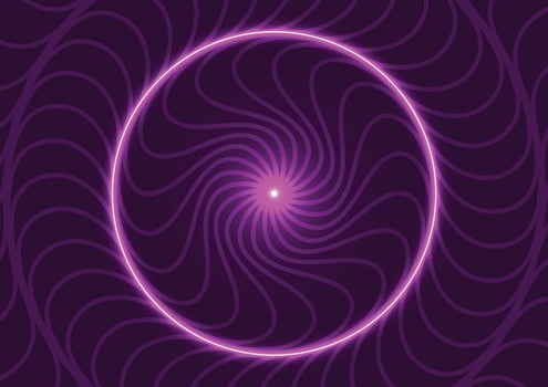 Circle len dark purple line mandala graphics background vector