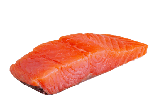 Piece of salmon fish isolate. png
