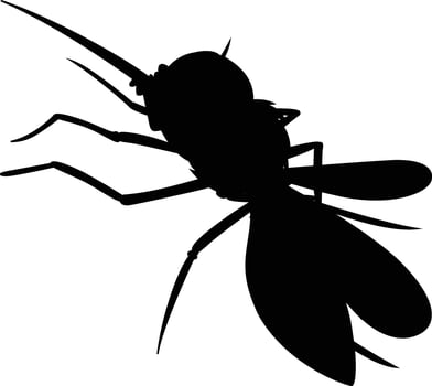 Flying Cockroach Clipart, Insect Icon, Pest Illustration vector