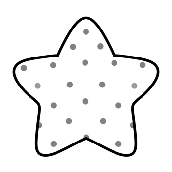 Kawaii Star Line Art Doodle Illustration png