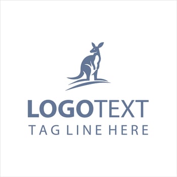 Roo Boost Kangaroo Logo vector