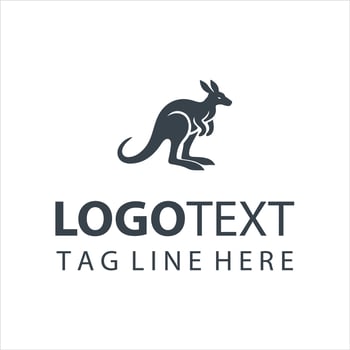 The Roo Project Kangaroo Logo vector