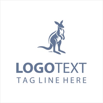 Roo Creative Kangaroo Logo vector