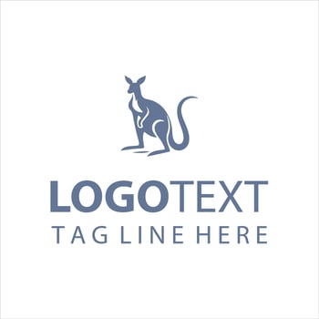 Roo Jumpers Kangaroo Logo vector