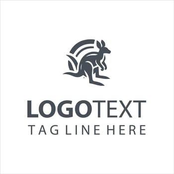 Kangaroo Adventures Logo vector