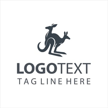 Roo Movement Gear Kangaroo Logo vector