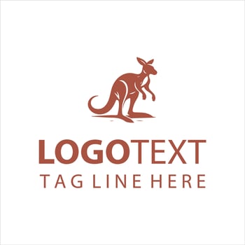 Sky bound Kangaroo Logo vector