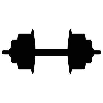 Dumbbell Line Icon for Fitness, Gym, and Exercise vector