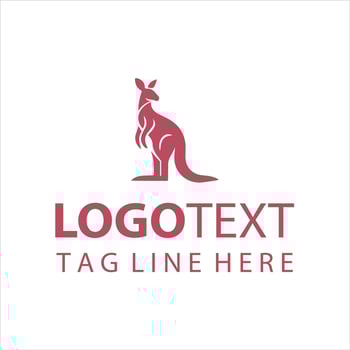 The Kangaroo Jump Logo vector