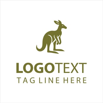 Roo Elevation Kangaroo Logo vector