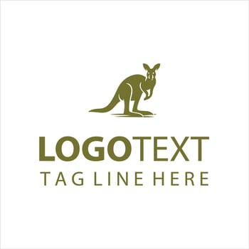 Rhythm Kangaroo Logo vector