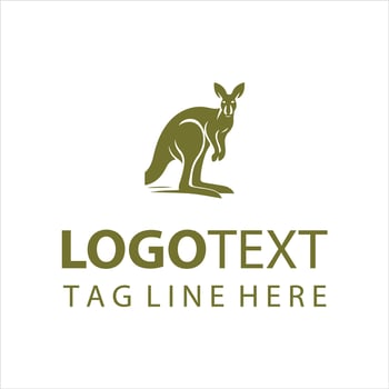 Hustle Kangaroo Logo vector