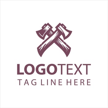 Frost Hunter Axe logo vector
