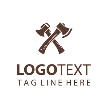 Iron Warden Axe logo vector