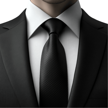 Professional Man in Black Suit and Tie png