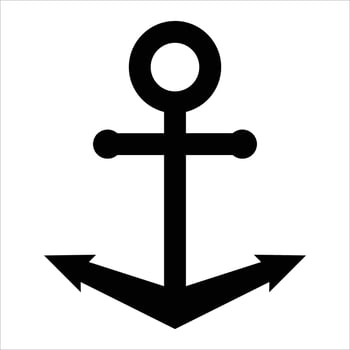 Anchor Icon for Nautical and Maritime Design vector