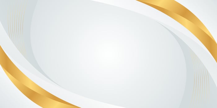 white-gray and gold luxury curved background. Modern wallpaper vector