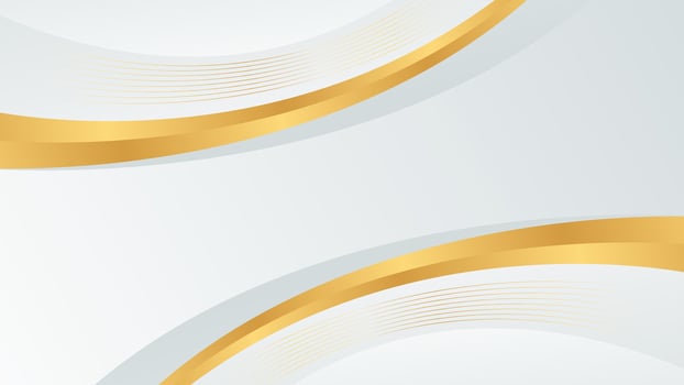 Abstract white-gray and gold luxury modern background. wallpaper design vector