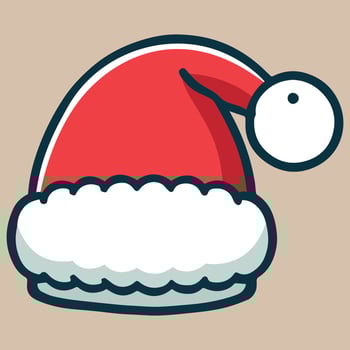 Merry Christmas Cap Graphic Design vector