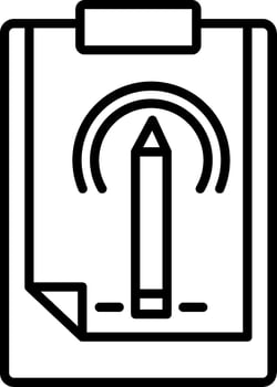Pencil Line Icon vector