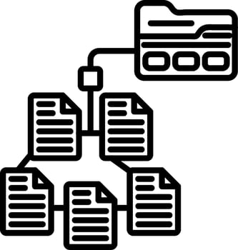 Taxonomy Line Icon vector