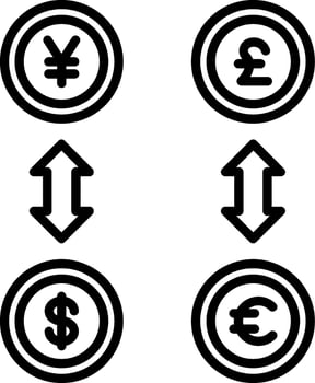 Displacement Line Icon vector