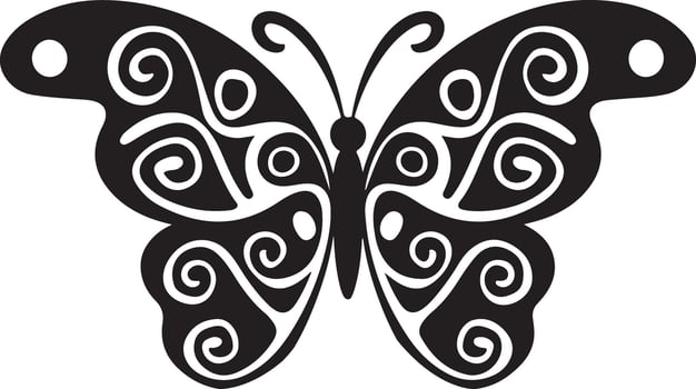 Elegant ornamental butterfly vector