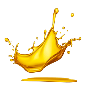 Isolated Golden Oil Splash in Motion png