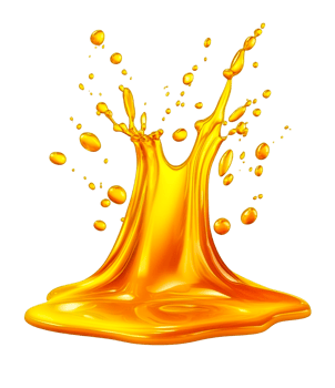 Isolated Oil Splash in Fluid Motion png