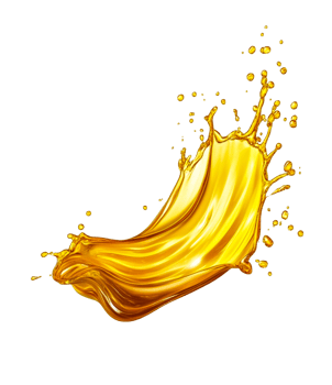 Artistic Golden Oil Splash Isolated png