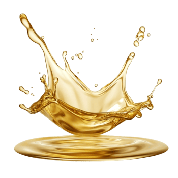 Vibrant Splash of Glossy Golden Oil png