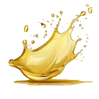 Polished Golden Oil Splash in Action png